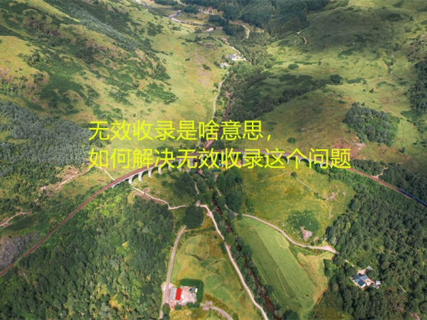 無效收錄是啥意思，如何解決無效收錄這個問題